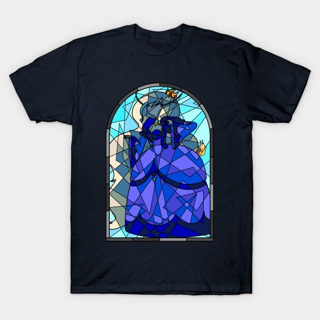 Stained Glass Ice Queen T-Shirt by gkillerb